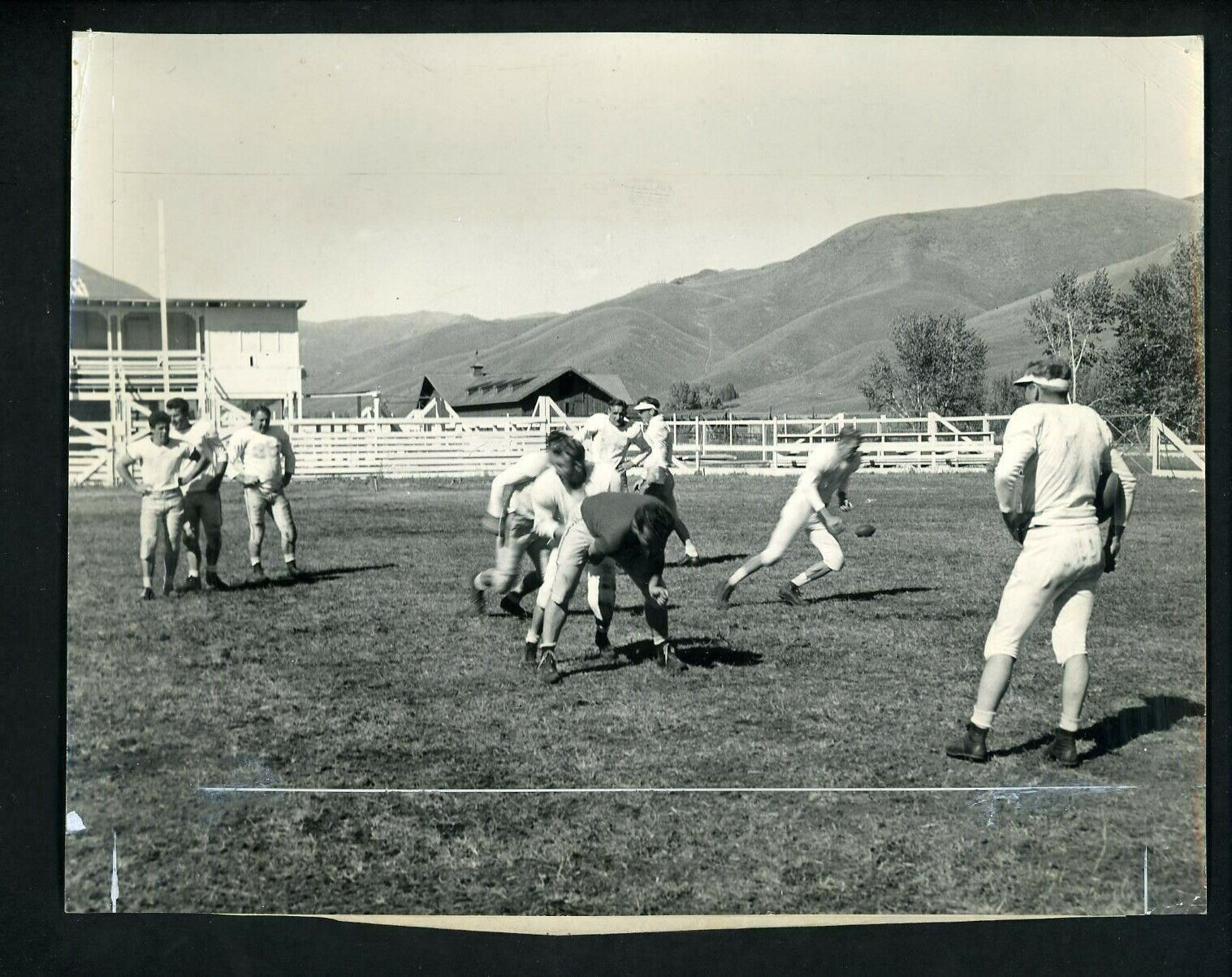 Baltimore Colts train at Simi Valley 1948 Press Photo Poster painting Dick Working Mike Corley