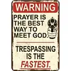 (Multi Style)Warning - Vintage Metal Signs - 30*40cm