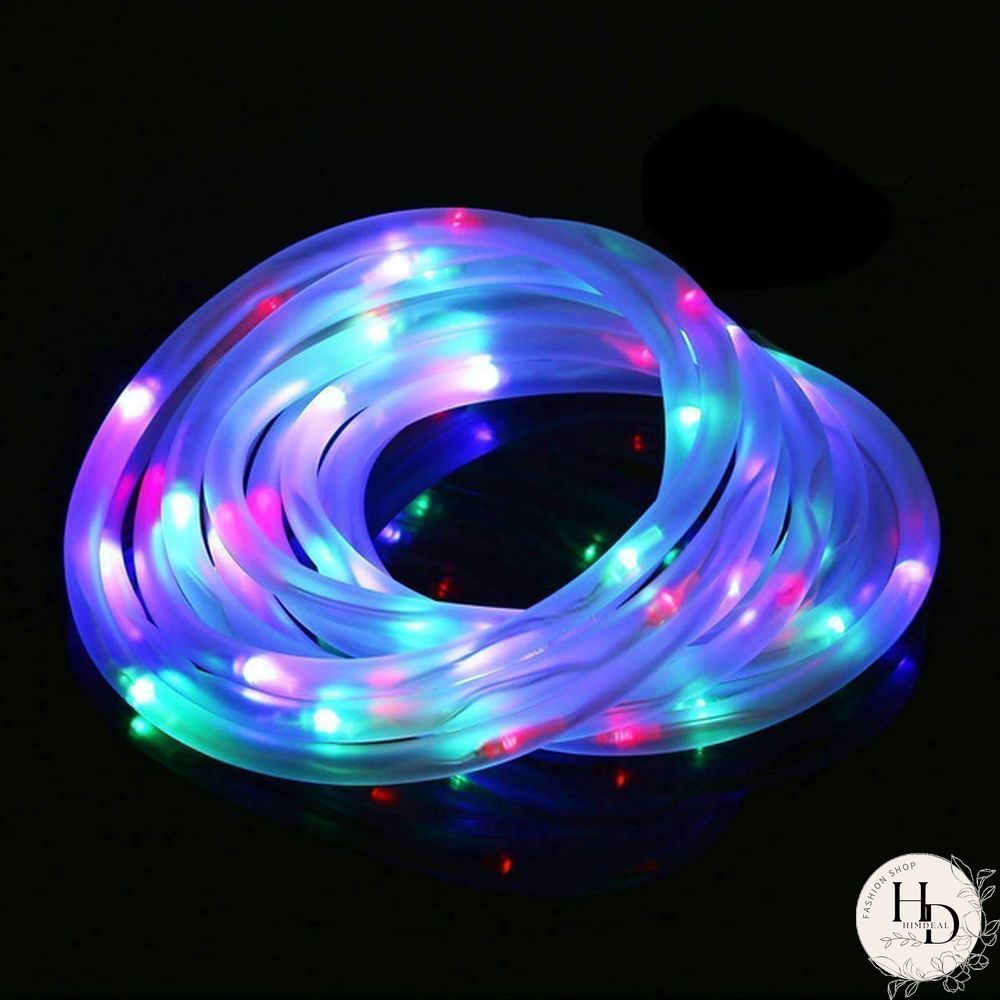10M 100LED Solar Rope Tube for Garden Lights Waterproof IP67 50LED Solar Powered Lamp Christmas Wedding Lamp Outdoor String Light