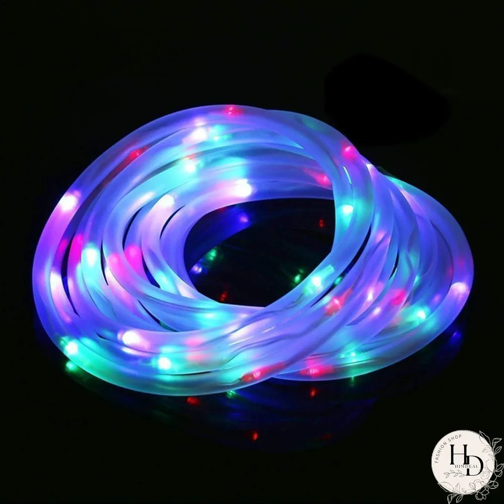 10M 100LED Solar Rope Tube for Garden Lights Waterproof IP67 50LED Solar Powered Lamp Christmas Wedding Lamp Outdoor String Light