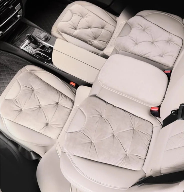 New plush car seat cushion says goodbye to winter cold
