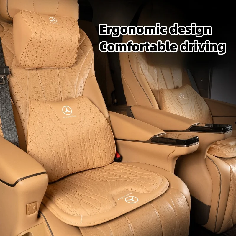 (Other color)High-grade Nappa leather car seat Cushion lumbar/Seat Cushion/Headrest