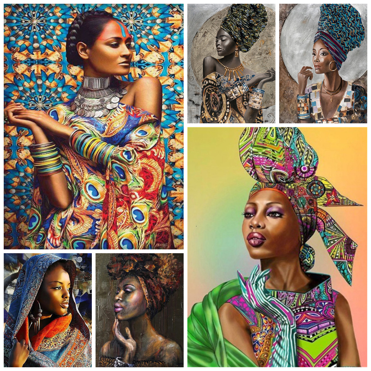 Uk.diamondpaintinggifts Diamond Painting Full Drill Indian Woman