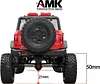 AMK Heavy Brass Front Rear Axle for 1/24 RC Crawler A xial SCX24 90081 C10 Jeep Gladiator Ford Bronco Front and Rear Portal Axle Upgrade Parts