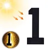 17cm Solar Lighted House Numbers IP44 Waterproof Light Up LED Address Signs