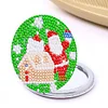 DIY Double Sided Special Shape Diamond Painting Compact Mirror Kit (Santa)