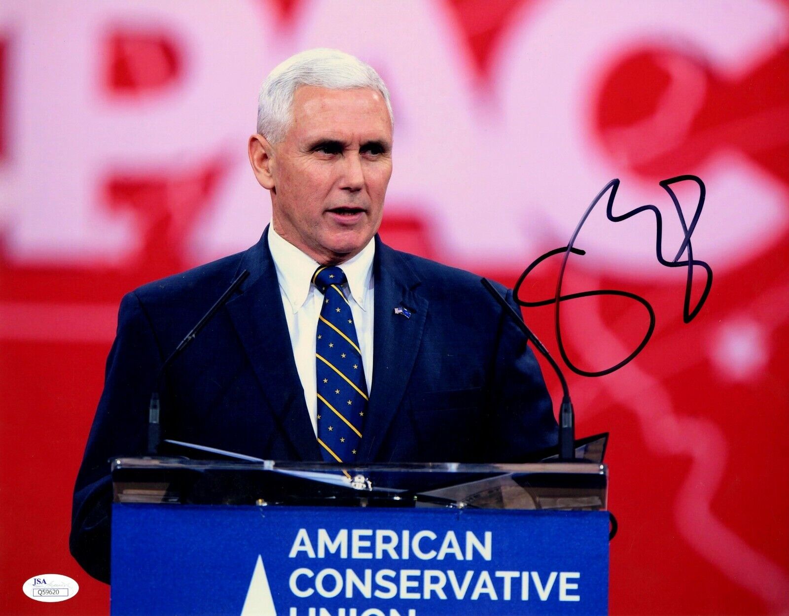 Mike Pence Signed 11x14 Photo Poster painting JSA COA Auto VP Autograph Vice President Trump IA