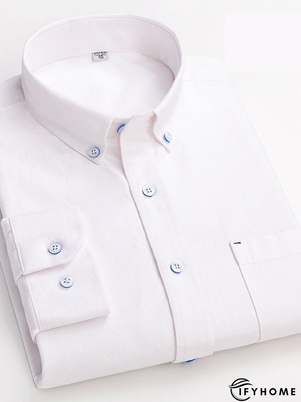 Men's Denim Shirt Turndown Spring &  Fall Long Sleeve A B C Plaid / Striped / Chevron / Round Daily Wear Clothing Apparel Print | IFYHOME