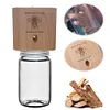 Carpenter Bee Trap Nature Hanging Wood Trap with Glass Jar for Garden Yard Patio