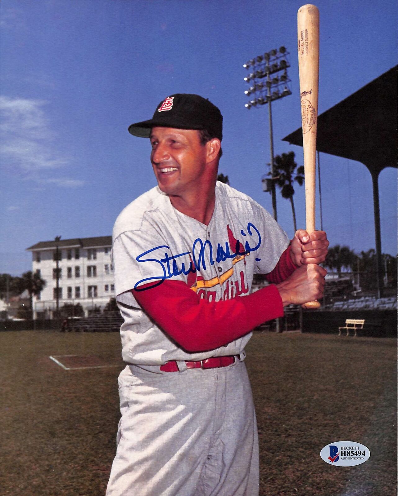 Cardinals Stan Musial Authentic Signed 8x10 Photo Poster painting Autographed BAS 1