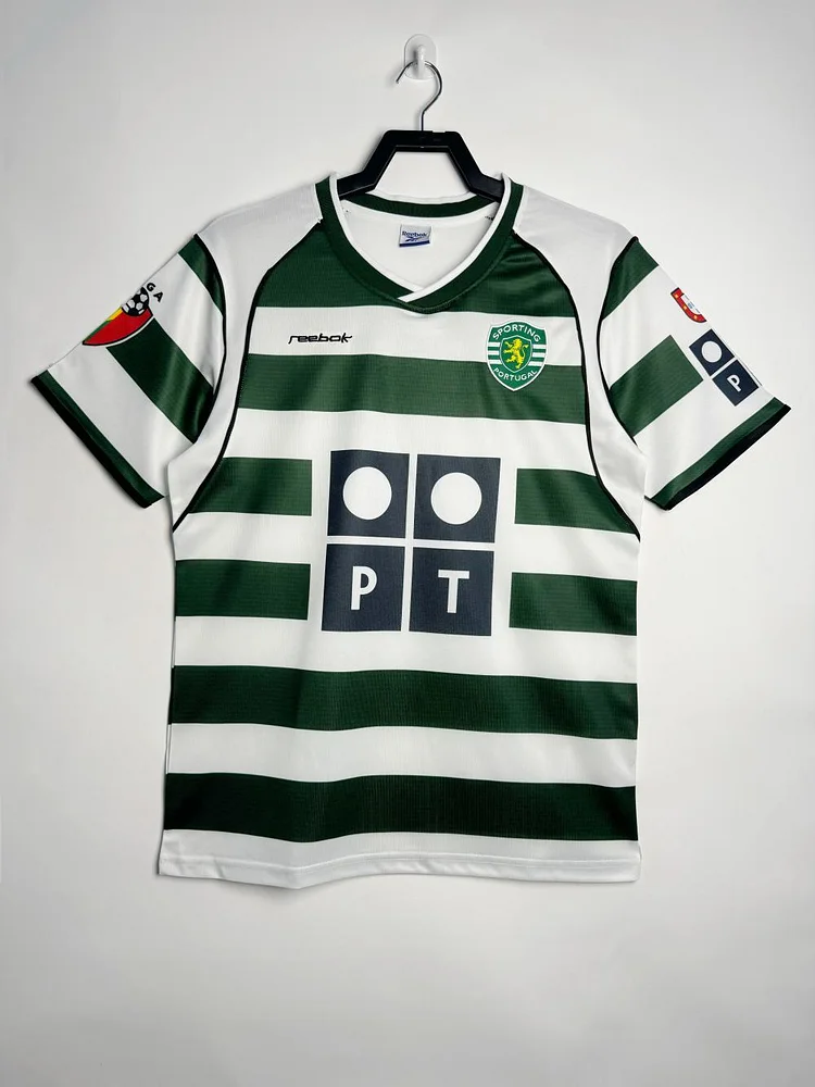 Retro 2002-2003 Sporting Lisbon Home Football Jersey