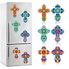 6pcs DIY Diamond Painting Refrigerator Magnets Sticker Kit (Cross)