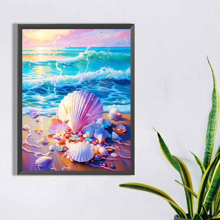 American Flag Sea Fish 30*40cm(canvas) full round drill diamond painting