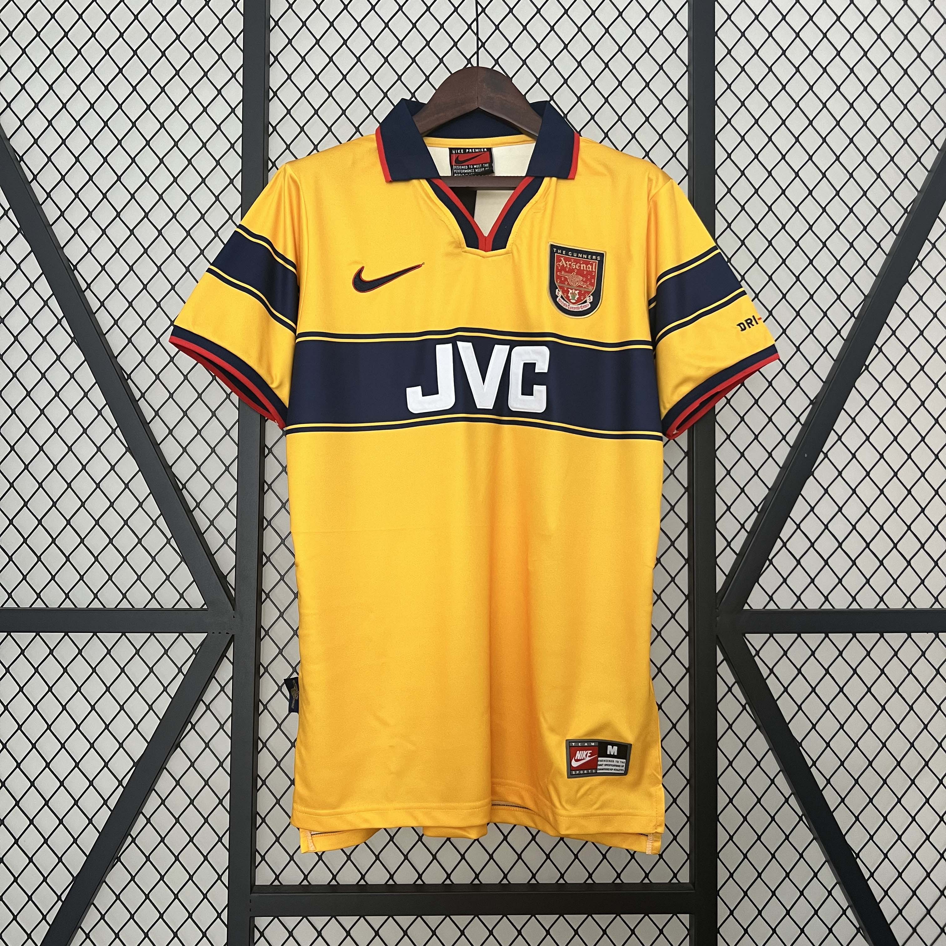 1997-1999 Retro Arsenal Away Football Shirt 1:1 Thai Quality