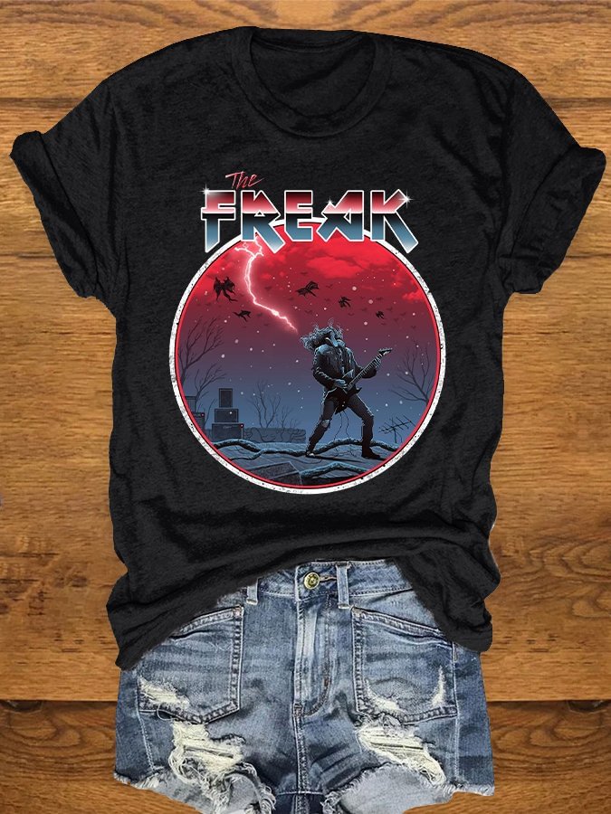 Rock Print T-Shirt
