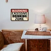 Warning Excessive Drinking Zone - Vintage Metal Signs(8*12Inch) - Warning