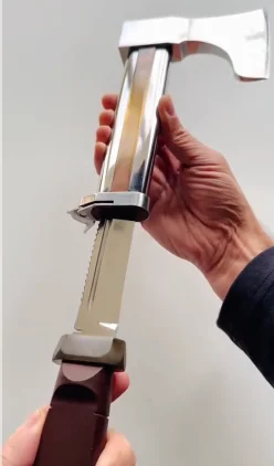 Axe with built-in short dagger, a multi-functional outdoor survival tool