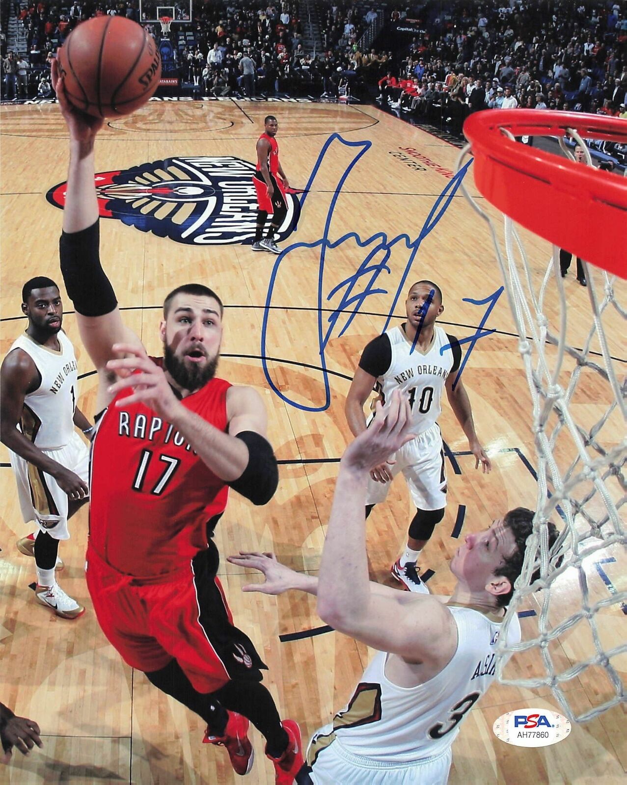 Jonas Valanciunas signed 8x10 Photo Poster painting PSA/DNA Toronto Raptors Autographed