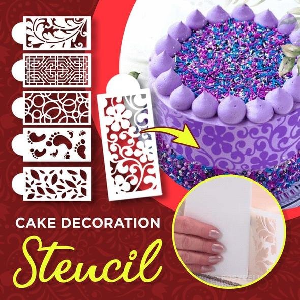 Cake Decoration Stencil (10pcs Set)