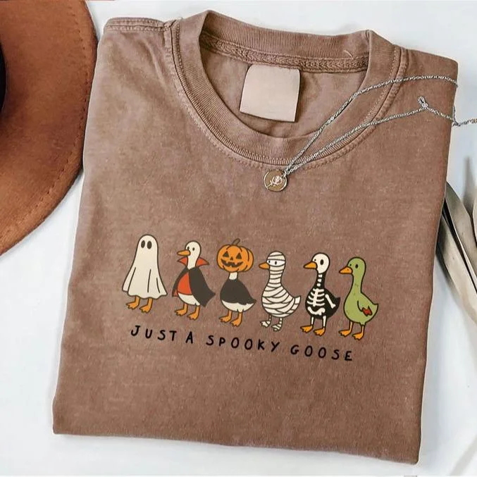  funny halloween shirt spooky season spooky goose Hoodie, Sweatshirt, Tshirt