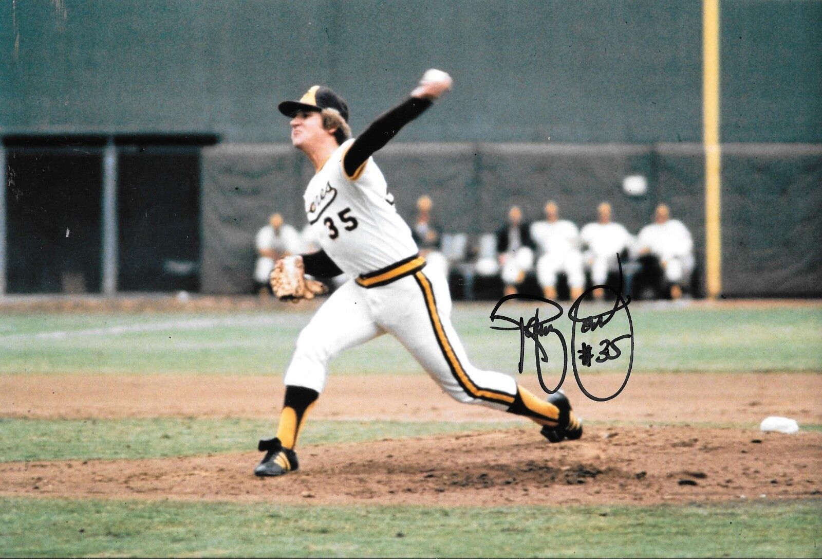 RANDY JONES SAN DIEGO PADRES 1976 NATIONAL LEAGUE CY YOUNG RARE SIGNED Photo Poster painting