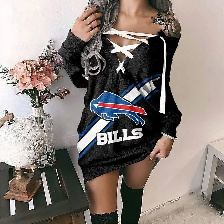 Buffalo Bills
Limited Edition Lace-up Long Sweatershirt