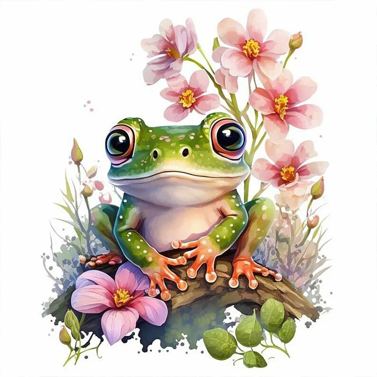 Frog 30*30CM(Canvas) Full Round Drill Diamond Painting gbfke