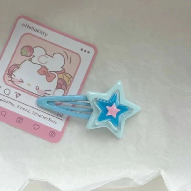 Women’s Cute Clouds Star Plastic Hair Clip