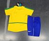 Joyfball 2002 Kids Size Retro Brazil Home Football Shirt 1:1 Thai Quality
