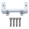 AMK FCX24 Front Axle Servo Mount for 1/24 FMS FCX24 Power Wagon Upgrades Parts DIY 1/24 Replaces Accessory Spare Parts (Silver)