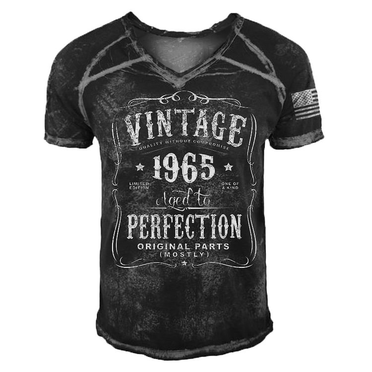 Vintage 1965 Aged To Perfection Mostly Original Parts T-shirt