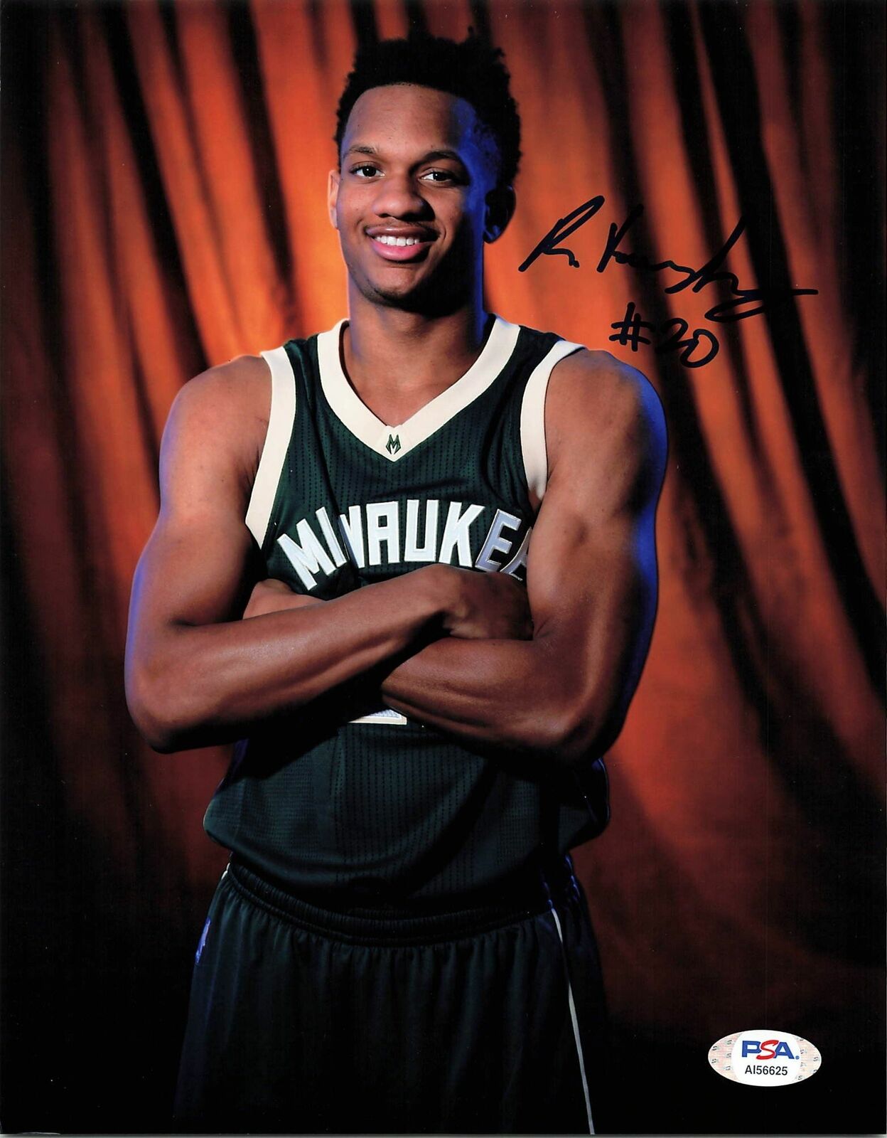 RASHAD VAUGHN signed 8x10 Photo Poster painting PSA/DNA Milwaukee Bucks Autographed