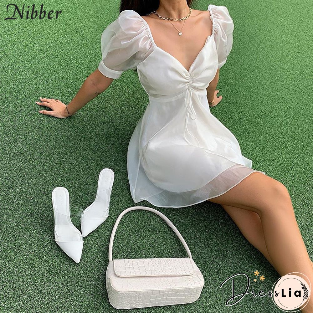 NibberSweet KoreanStylePleatedDressWomensummerNewCasualClubParty