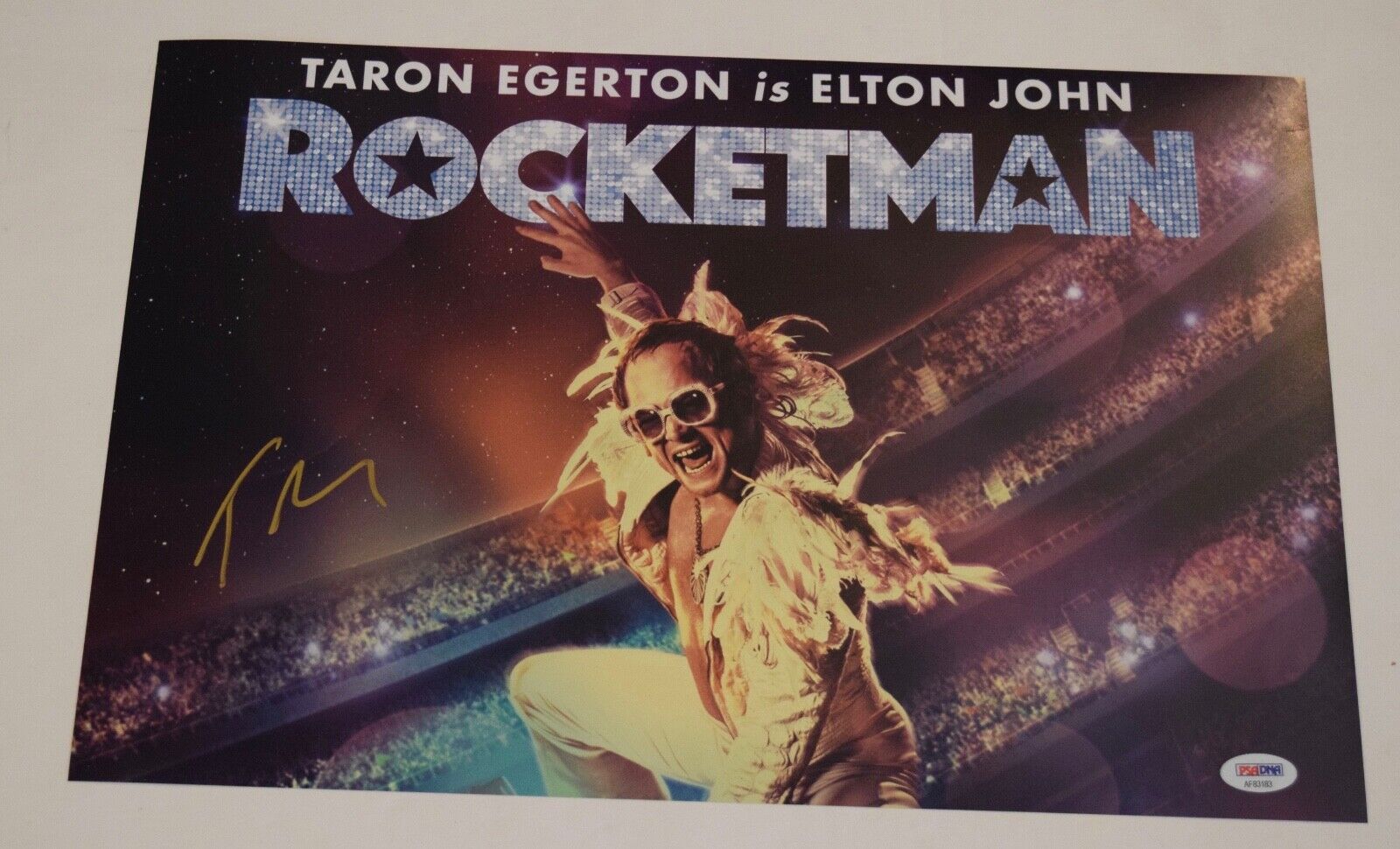 Taron Egerton Signed 11x17 Photo Poster painting Poster ROCKETMAN Elton John PSA/DNA COA