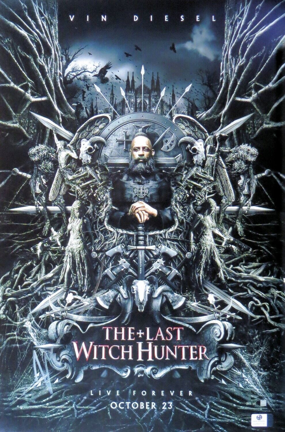 Vin Diesel Signed Autographed 12X18 Photo Poster painting The Last Witch Hunter GV837731