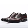 Vintage Mens Cap Toe Leather Oxford Shoes 
