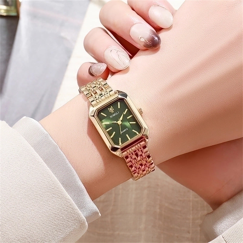 Fashion New Stainless Steel Women’s Business Casual Quartz Watch Light Luxury Women’s Stainless Steel Student Watch