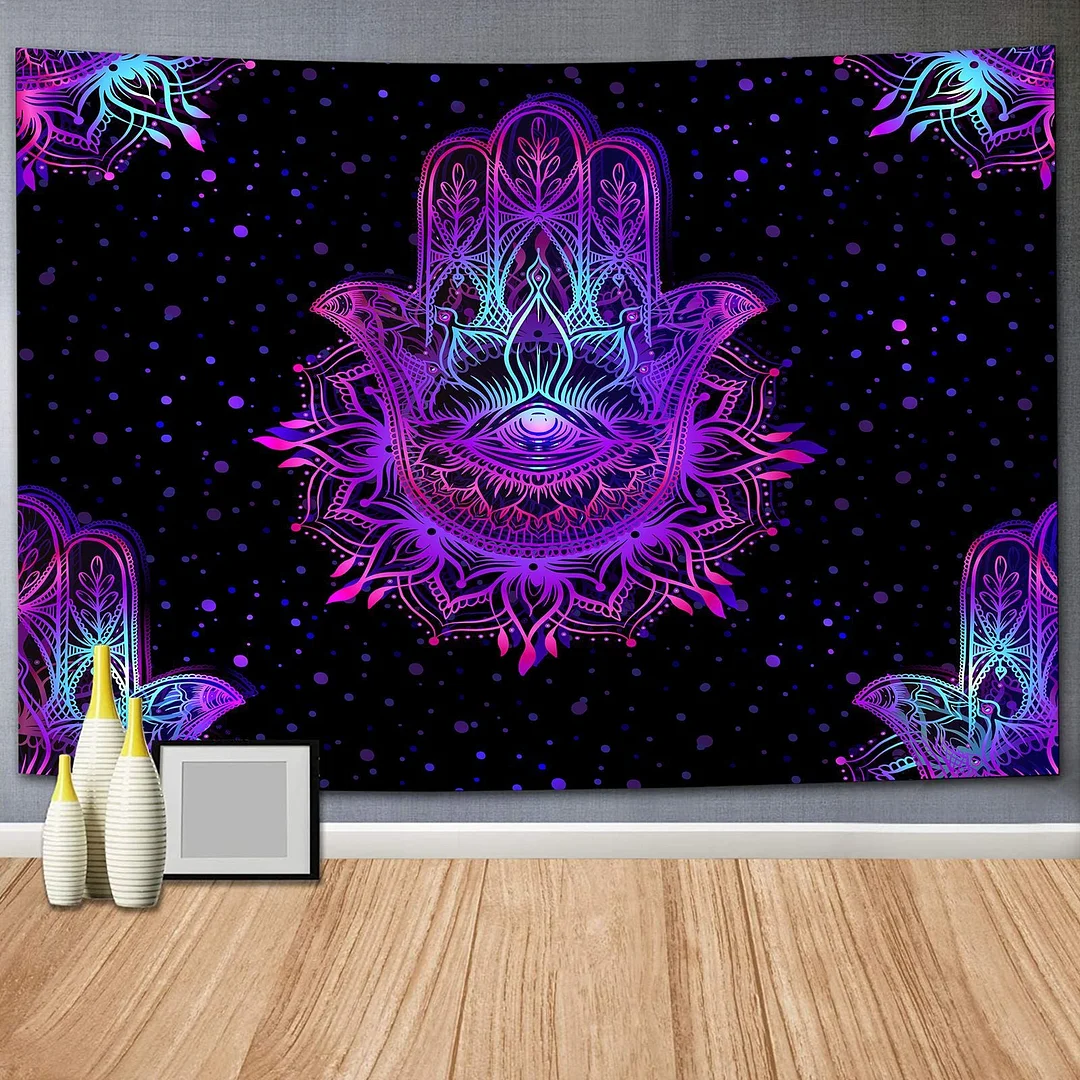 Indian Rainbow Psychedelic Buddha Tapestry Bohemia Abstract Mushroom Wall Hanging Tapestries Hippie Tarot Elephant Blanket Decor