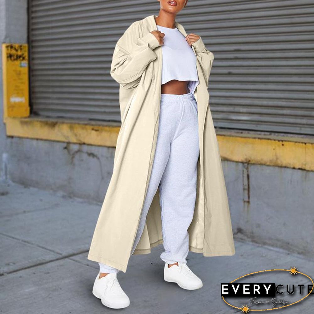 Back Butterfly Printed Long Coat