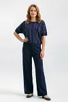 Wholesale Knit Set, Navy Matching Set, SS2027 Women's Fashion, Luxury Knitwear Vendor, Boutique Clothing Wholesale