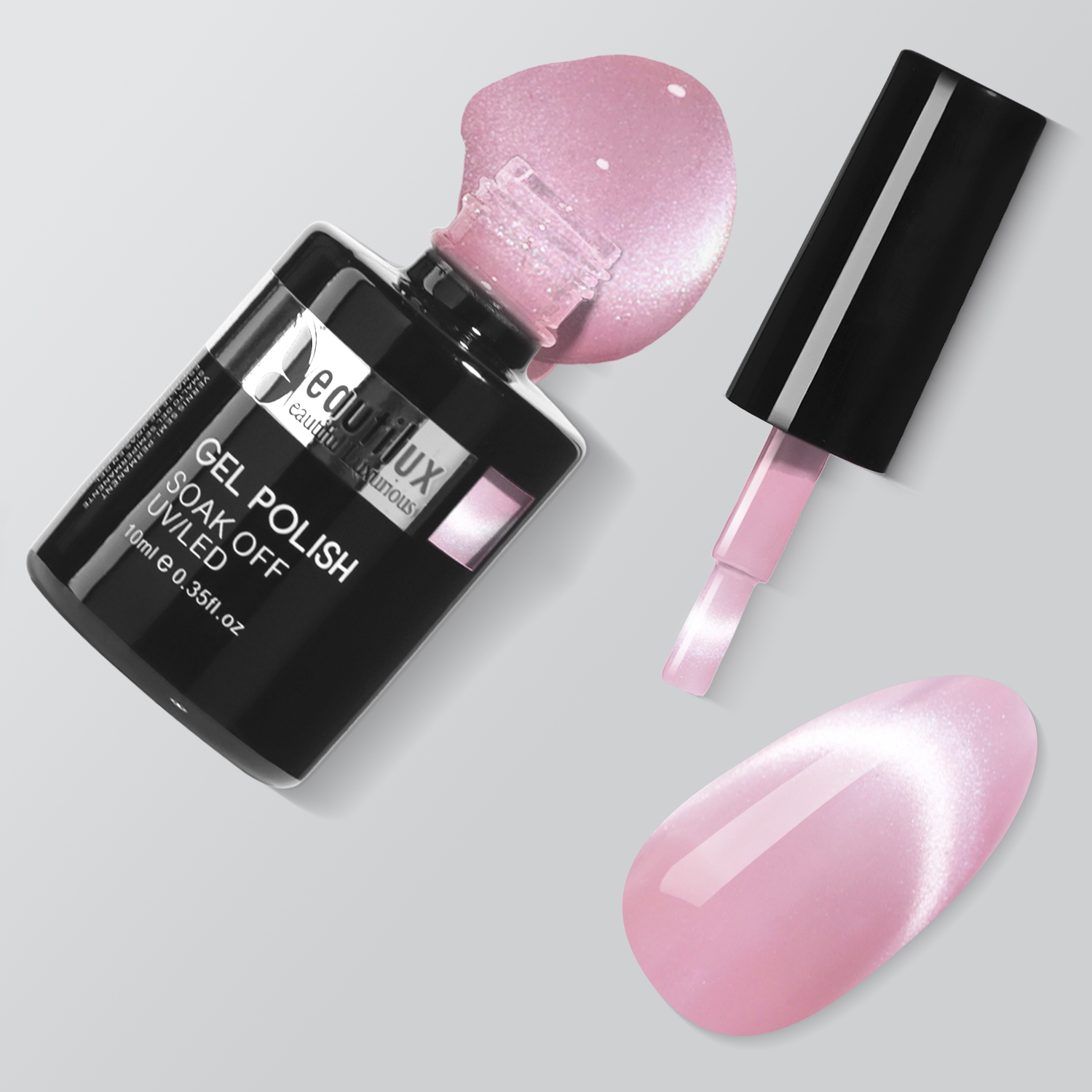 HEMA& TPO Free Cat's Eye Nail Gel Polish Color 10ml-Petal Blush