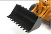 Remote control engineering vehicle 6-pass alloy version loading truck bulldozer child charging remote control toy forklift