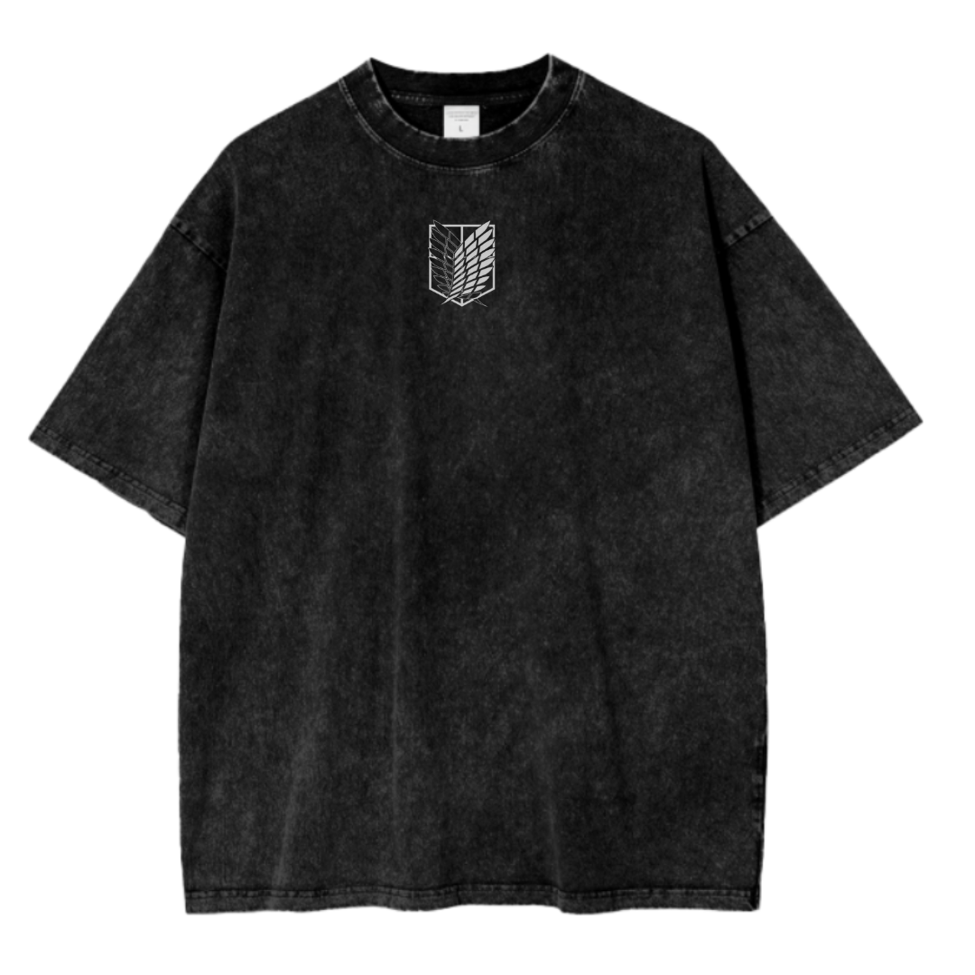 ATTACK ON TITAN II ACID WASH SHIRT