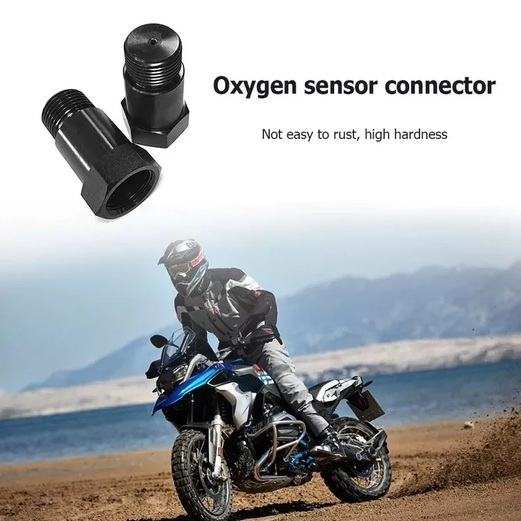 Garlaven Black Car O2 Oxygen Sensor Connectors M18 x 1.5 Lambda Sensor Adapter Tools