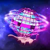 TOMZON A32 Flying Toy, Flying Orb Ball Hover Ball Outdoor Flying Galaxy Ball with RGB LED Light Spinner, Mini Drone Boomerang Nebula Orb Soring UFO