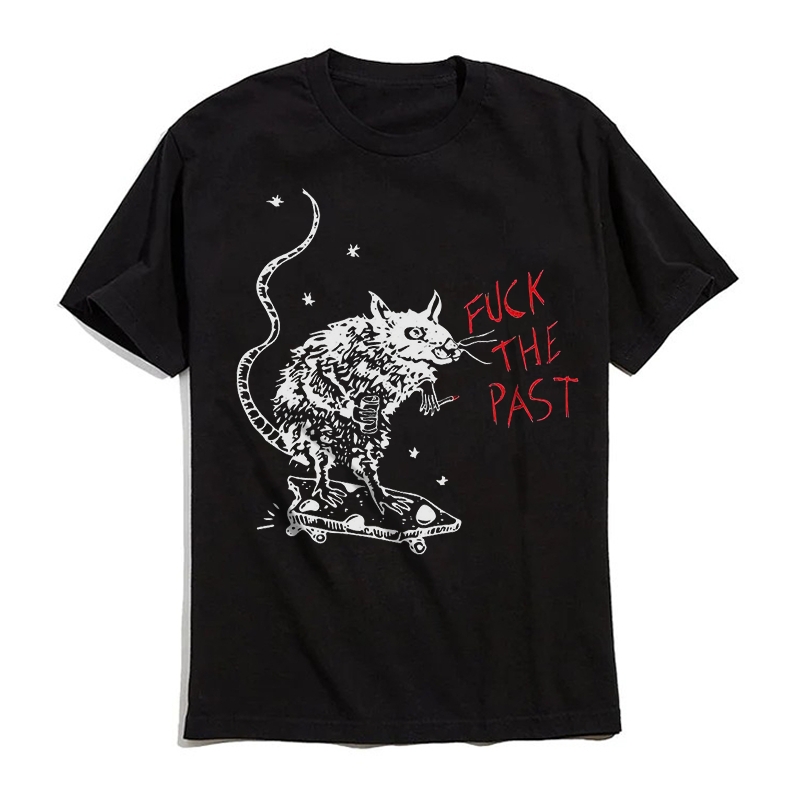 FUCK THE PAST MOUSE T-shirt Unisex Graphic Tee 
