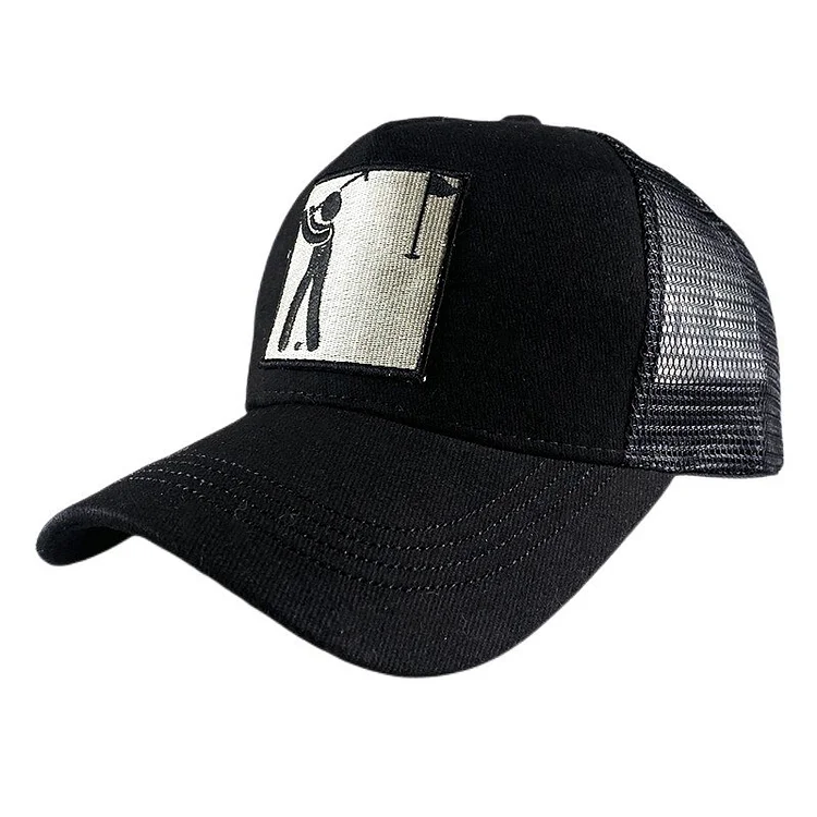 2023Cotton Black Baseball Cap Men Women Mesh Hat Hip HopTrucker Hat Casquette Homme BQM08
