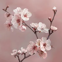 Blooming Cherry Branch - Diamond Painting