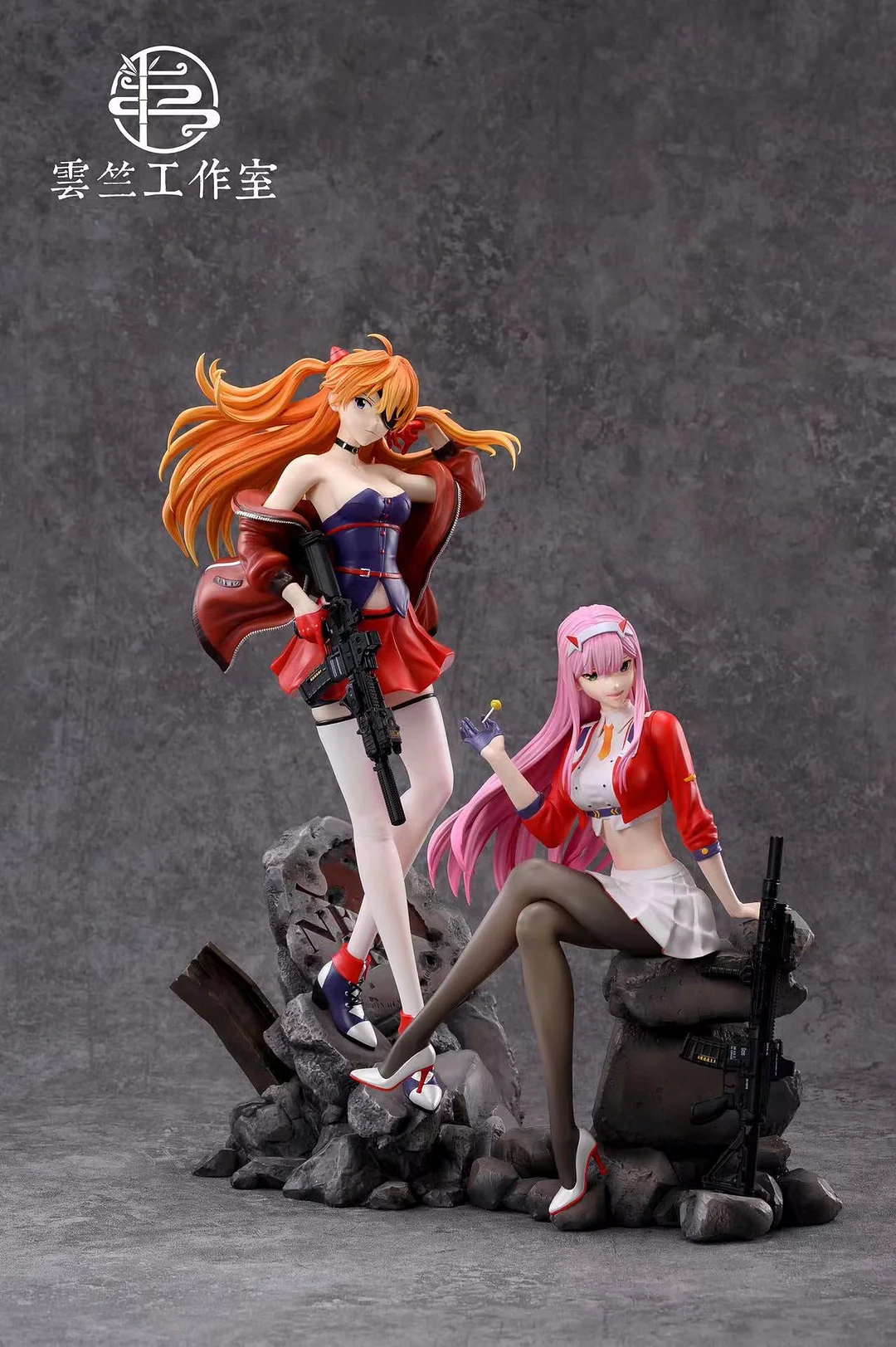 1/6 Scale Asuka Langley Sohryu & Zero Two - (EVA) Neon Genesis EVAngelion  DARLING in the