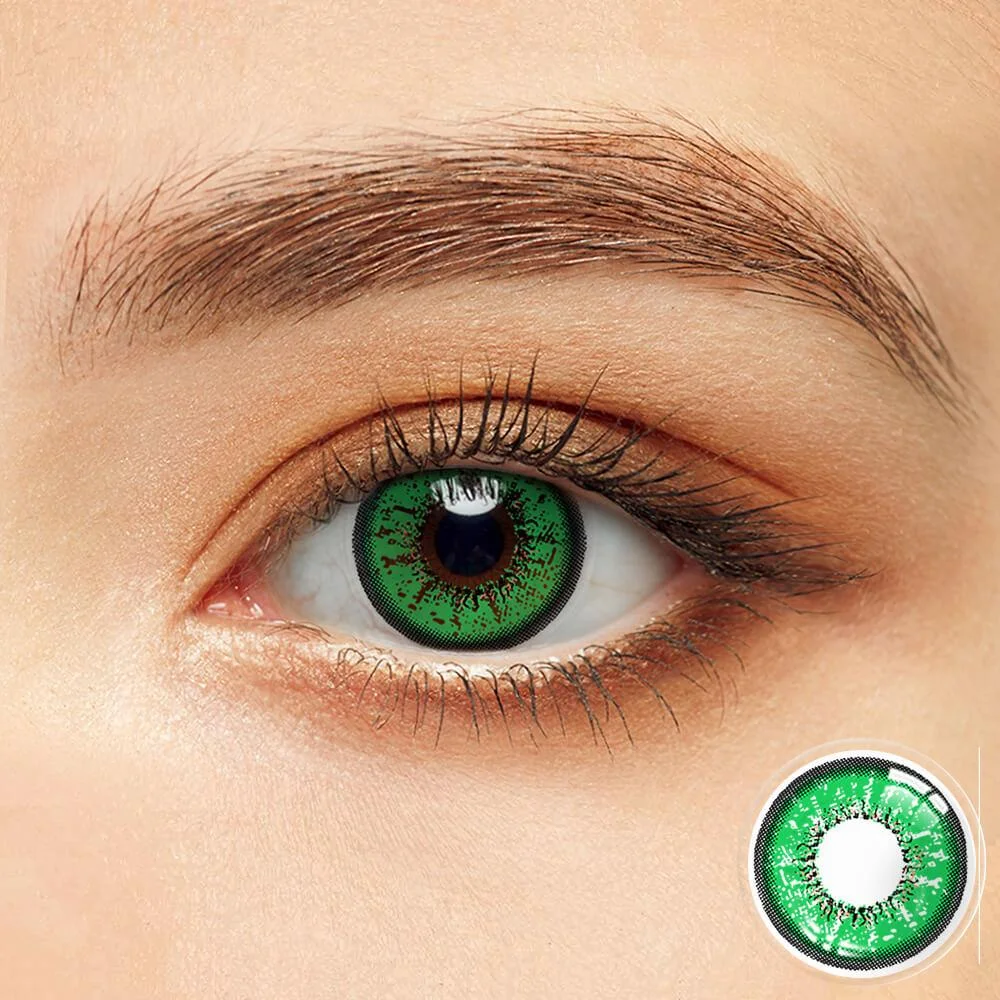 Flame Green Contact Lenses